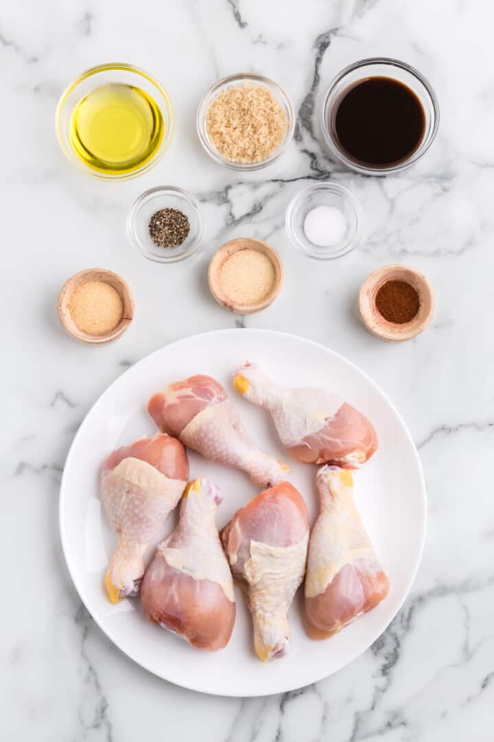 ingredients to make drumsticks.