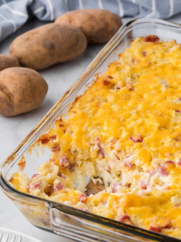 Cheesy Ham and Potato Casserole