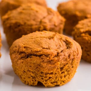 2 Ingredient Pumpkin Muffins (with Cake Mix)