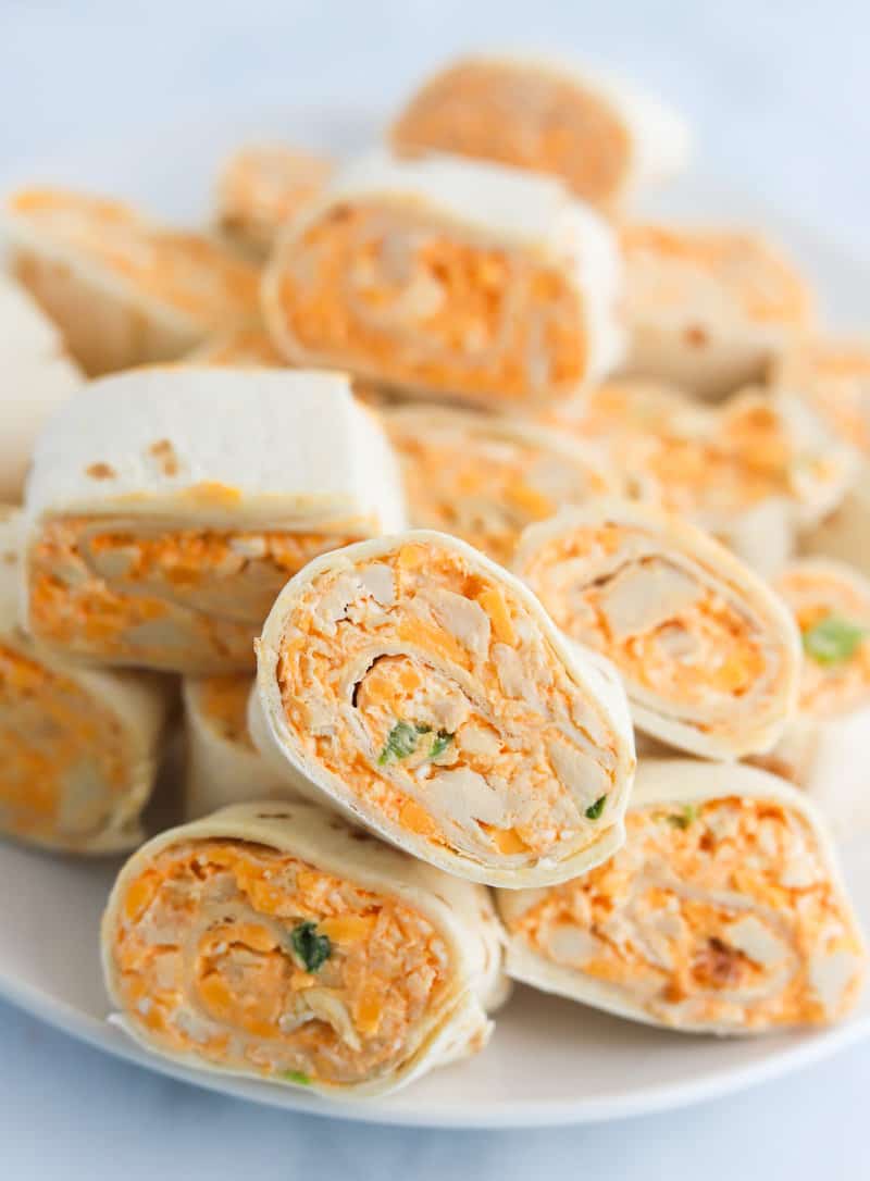 Buffalo Chicken Pinwheels • The Diary of a Real Housewife