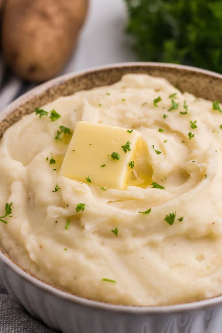 Buttermilk Mashed Potatoes in large serving bowl.