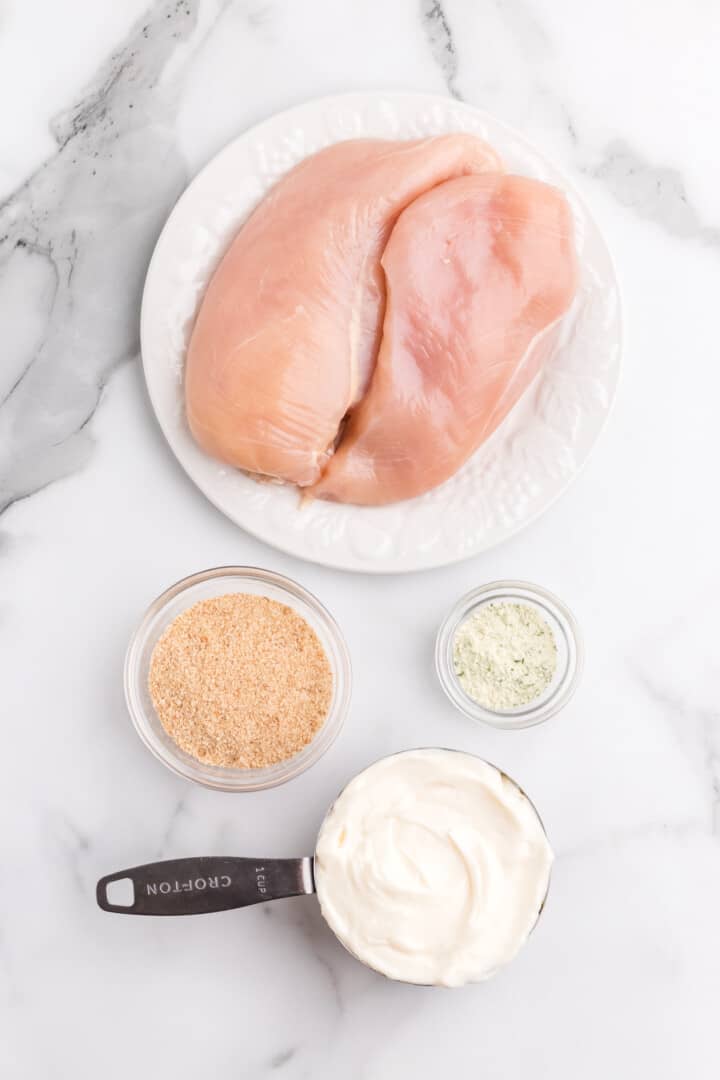 ingredients for Ranch Chicken.