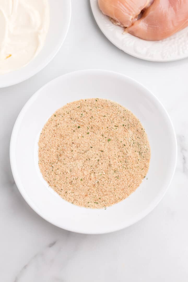 breading for the chicken breasts.