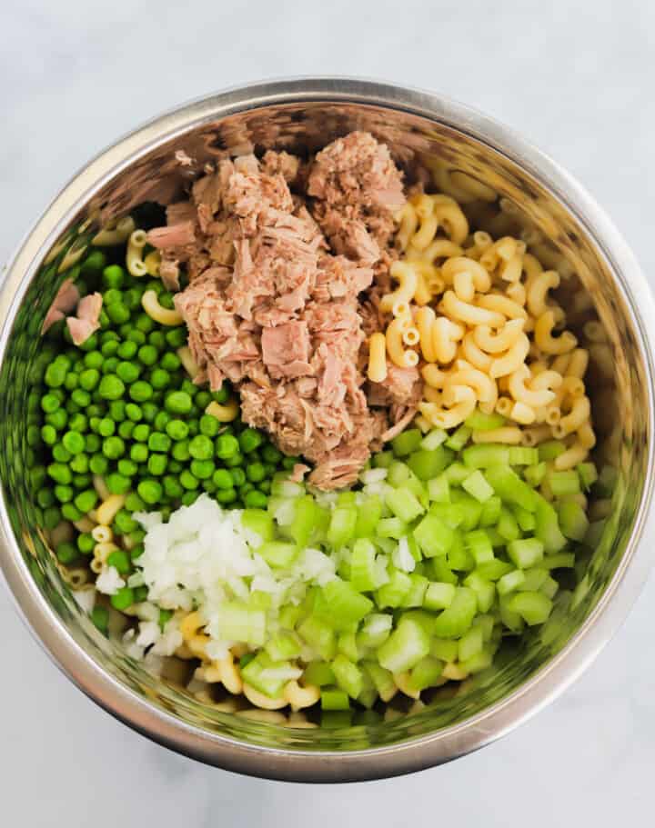 all ingredients in large mixing bowl.