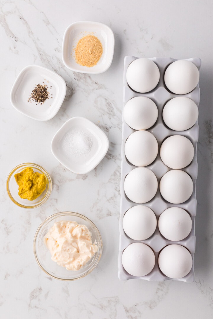 ingredients for egg salad.