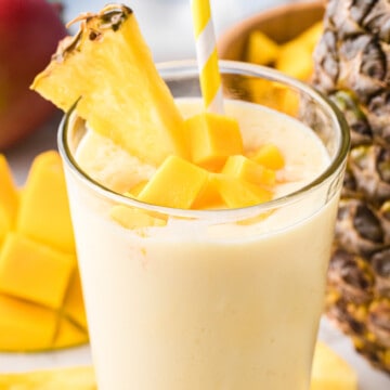Mango Pineapple Smoothie Recipe Card