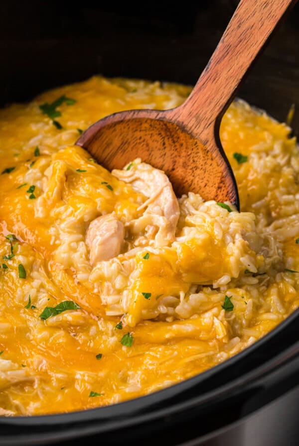 Slow Cooker Chicken and Rice Casserole