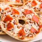 Pizza Bagels Recipe Card