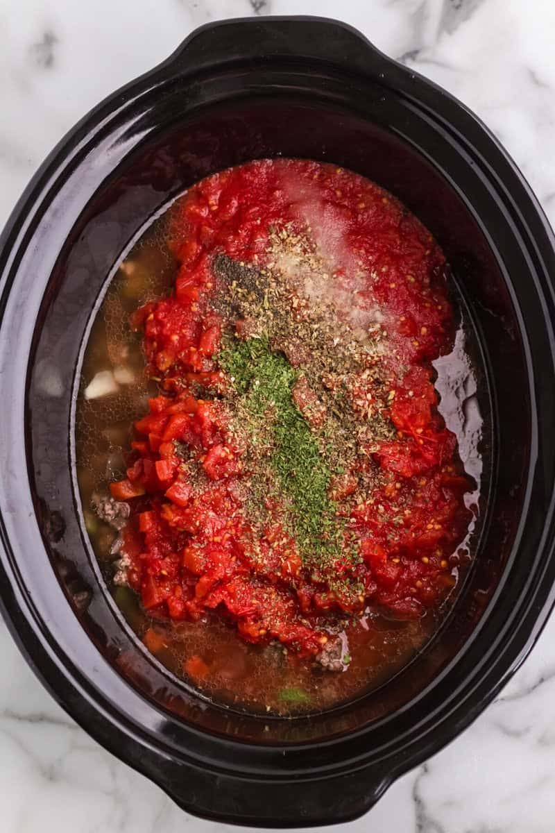 all ingredients in the slow cooker.