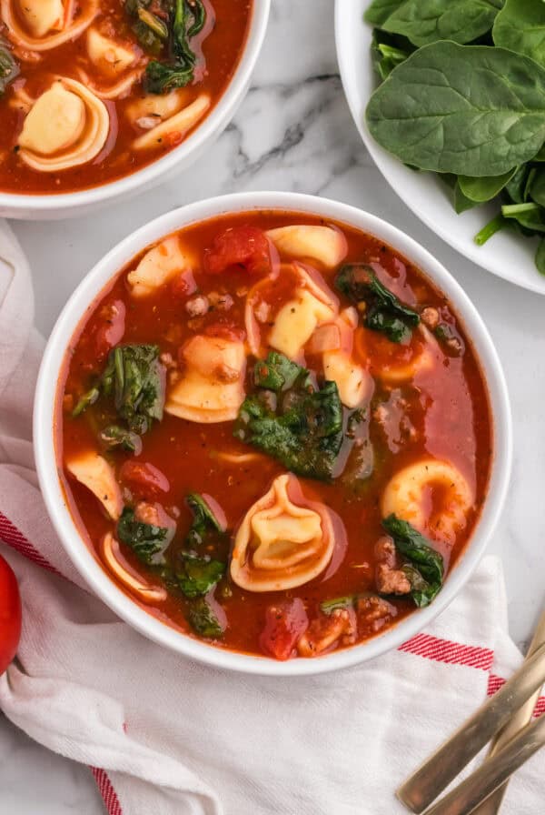 Italian Sausage Tortellini Soup