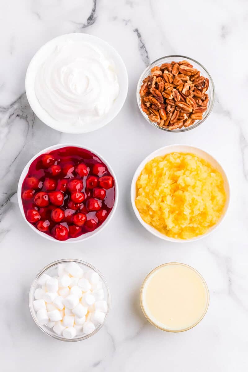 ingredients for the Cherry Fluff.