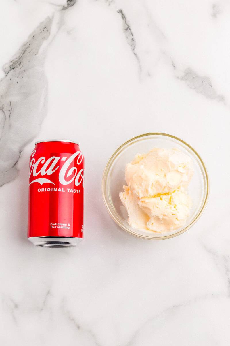 ingredients for the Coke Float.