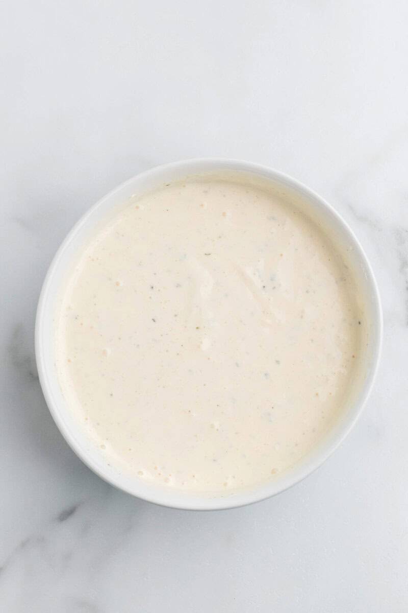 homemade ranch dressing.