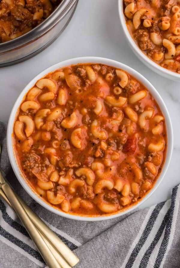 Beef and Macaroni Soup