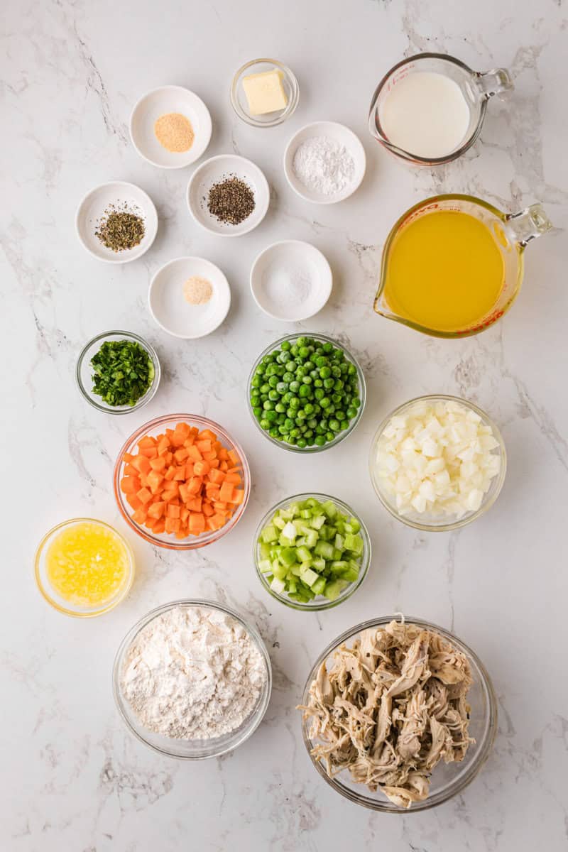 ingredients for the Chicken Dumpling Soup.