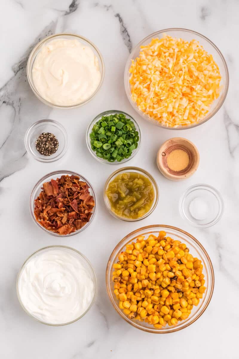 ingredients for the Crack Corn Dip.