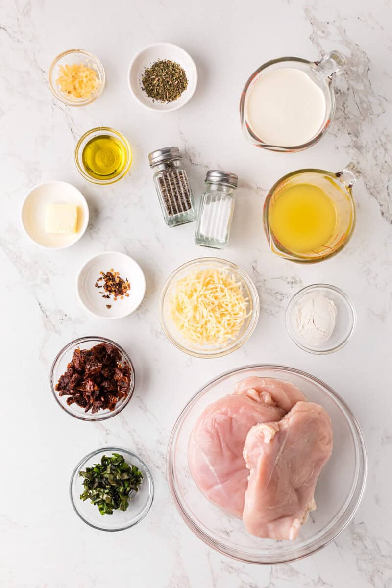 ingredients for the Marry Me Chicken.