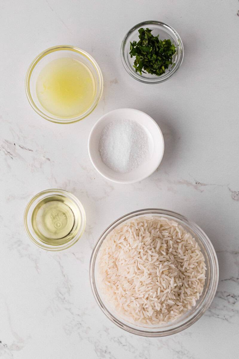 ingredients for the Taco Bowls.