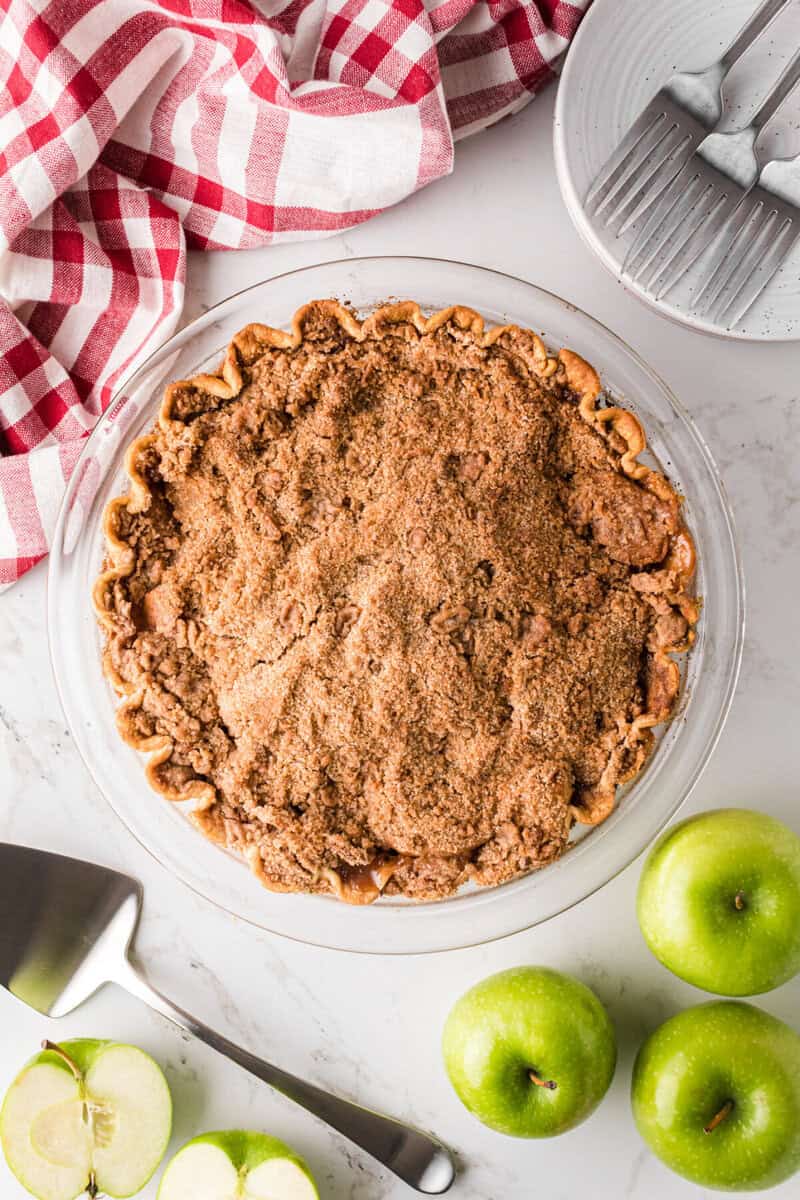 baked Dutch Apple Pie.
