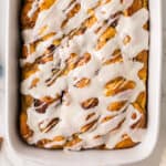 Pumpkin Cinnamon Roll Casserole