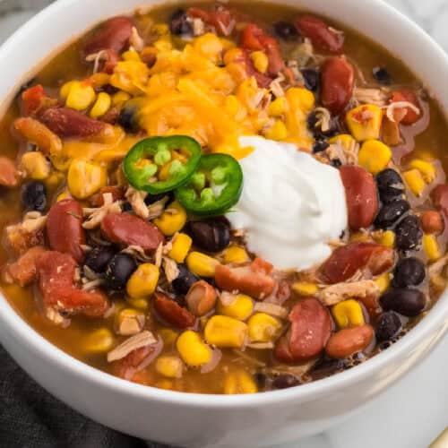 7 can taco soup with ranch dressing mix 7 Can Chicken Taco Soup