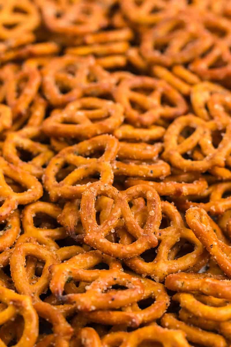closeup of the Crack Pretzels.
