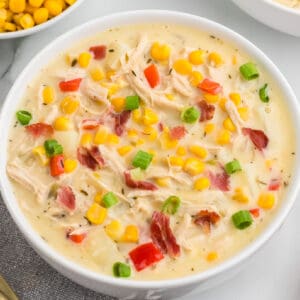 Creamy Chicken Corn Chowder Recipe Card