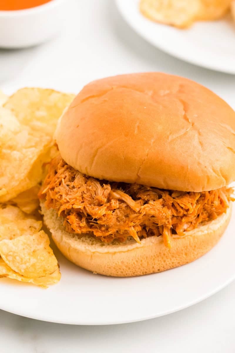 Shredded Buffalo Chicken Sandwich - The Diary of a Real Housewife