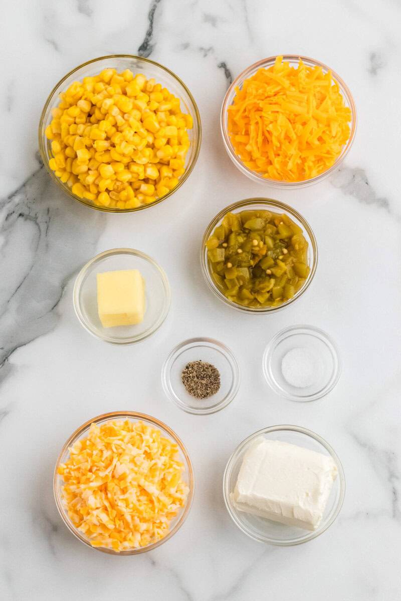ingredients for the Cheesy Corn.