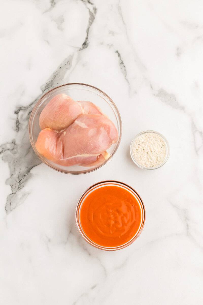 ingredients for the Buffalo Chicken.