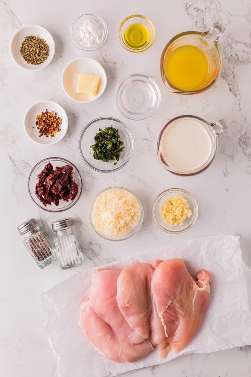 ingredients for the Marry Me Chicken.