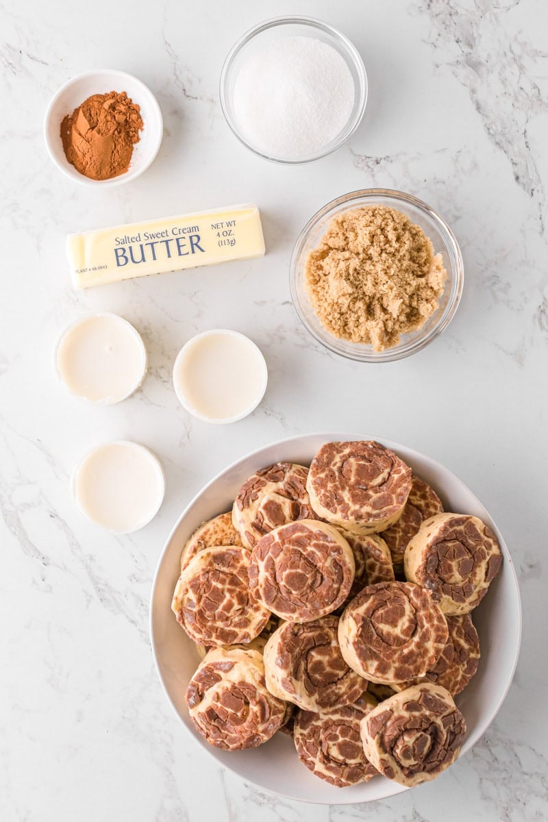 ingredients for the Monkey Bread.