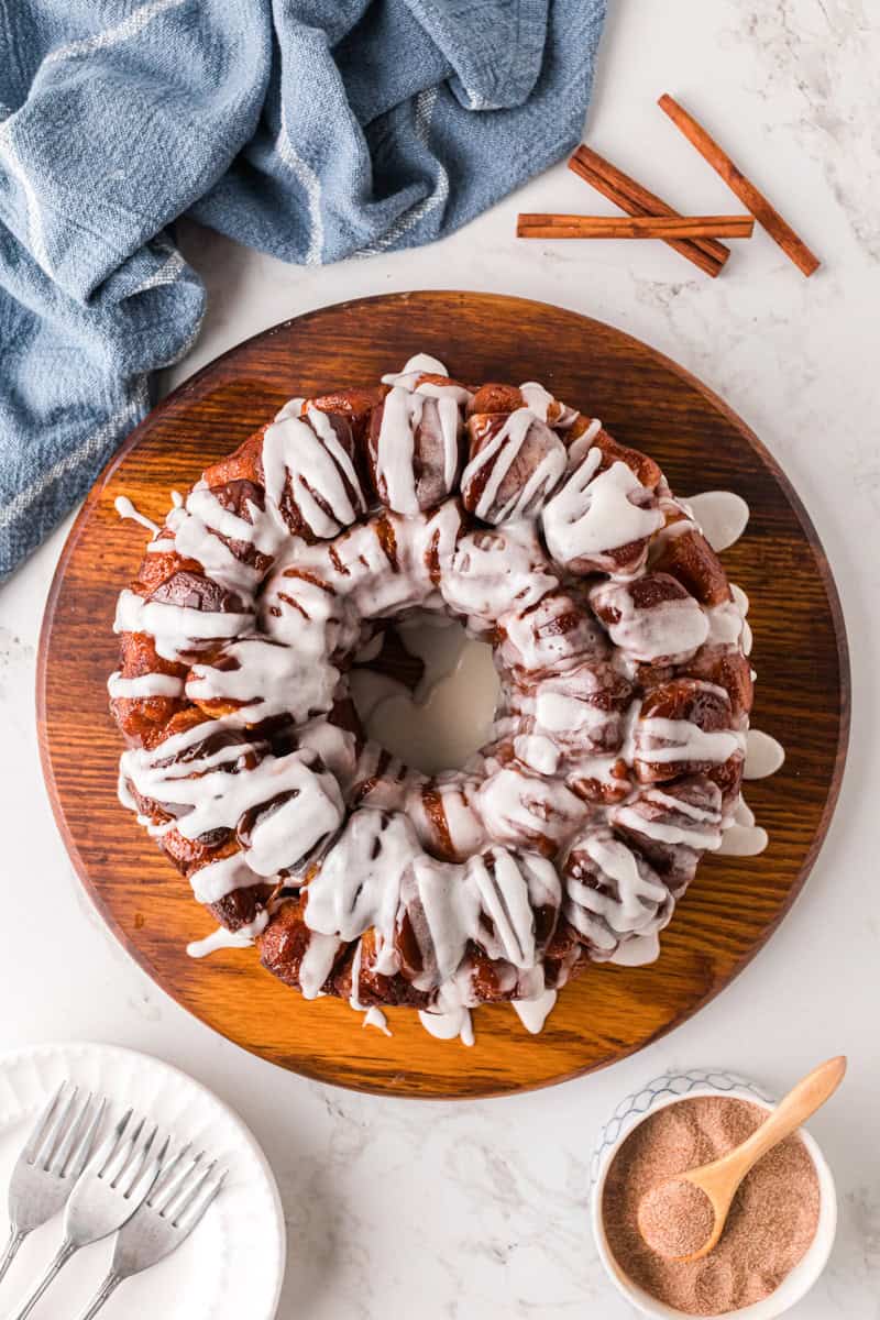 top-down view of the Monkey Bread.