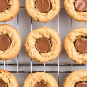 cookie cups on rack
