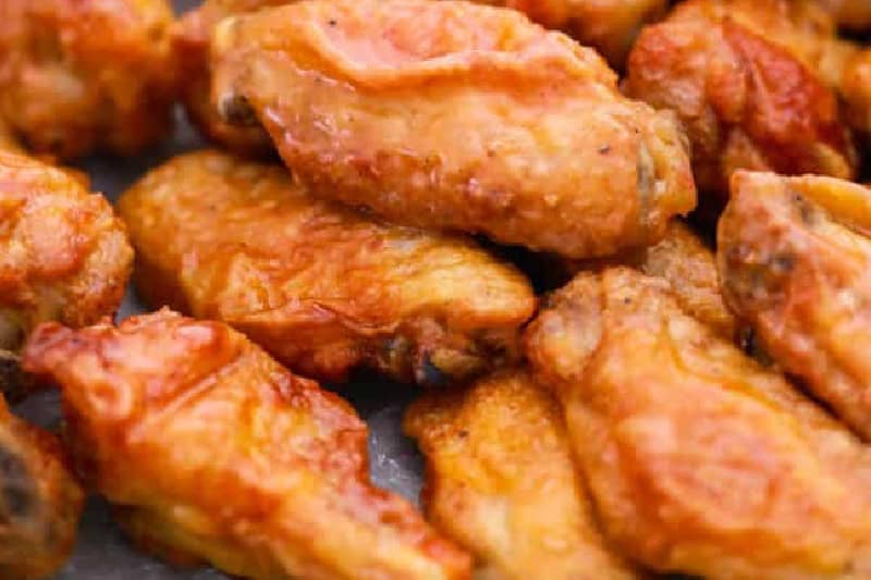 Closeup of the Buffalo Chicken Wings.