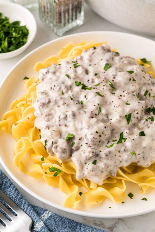 Ground Beef Stroganoff
