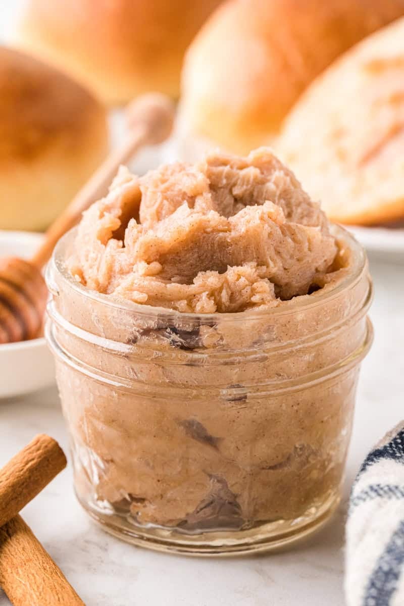 closeup of the Cinnamon Honey Butter.