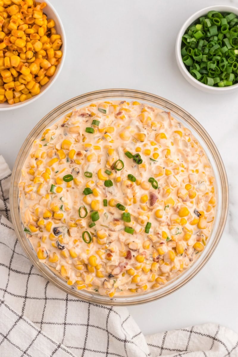top-down view of the Crack Corn Dip.