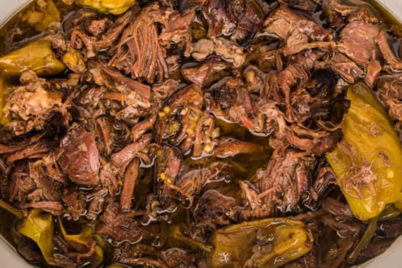 Closeup of the Mississippi Pot Roast.