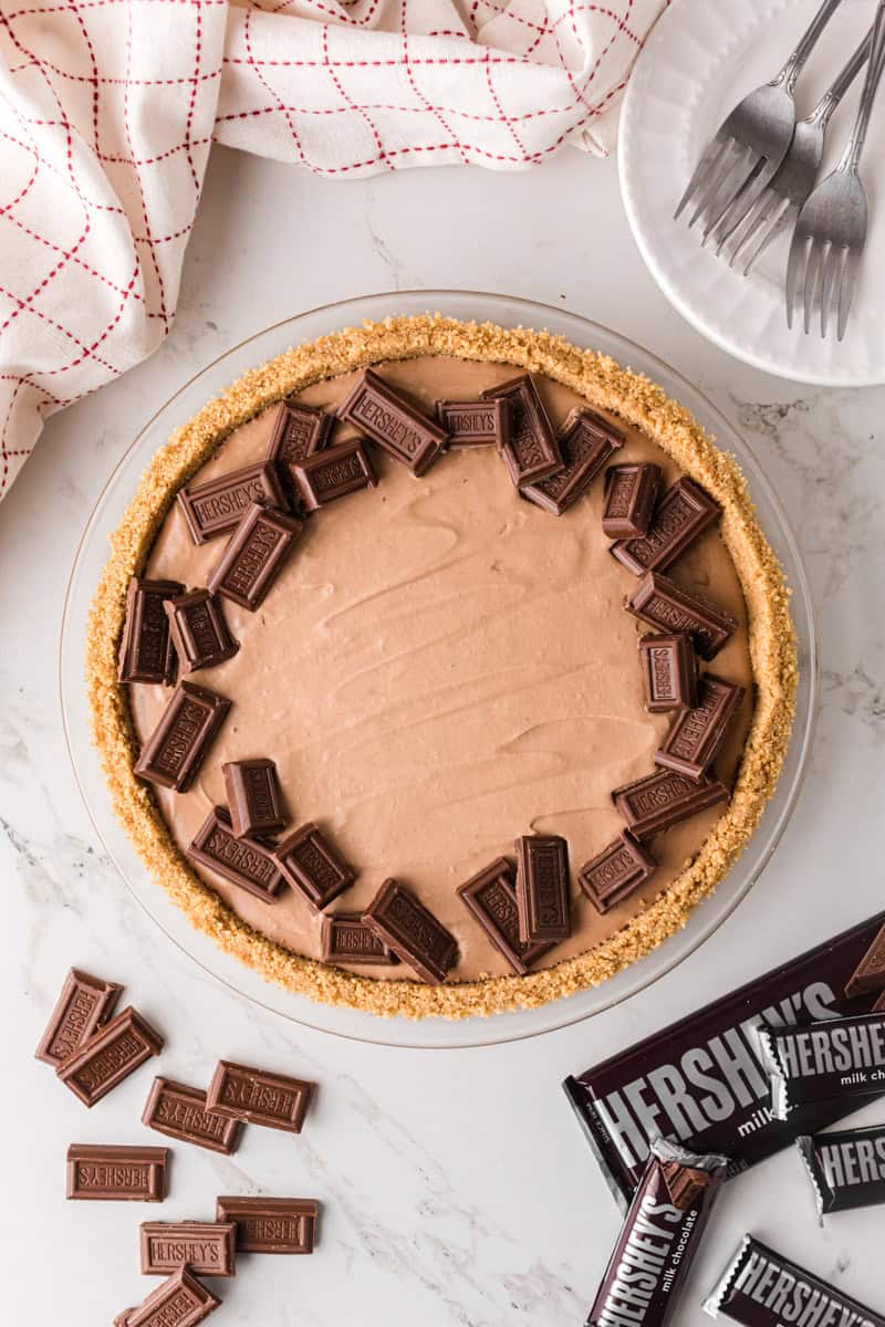 top-down view of the Hershey Pie.