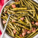 southern style green beans recipe card