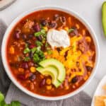 turkey taco soup recipe card copy