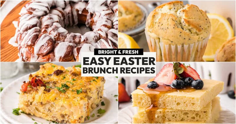 Easter Brunch Recipe collage picture.