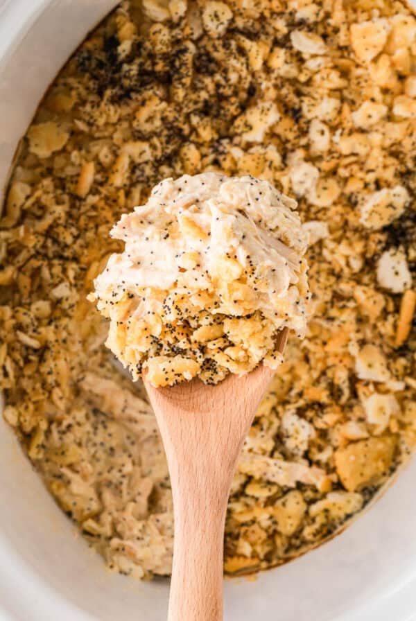 Slow Cooker Poppy Seed Chicken Casserole