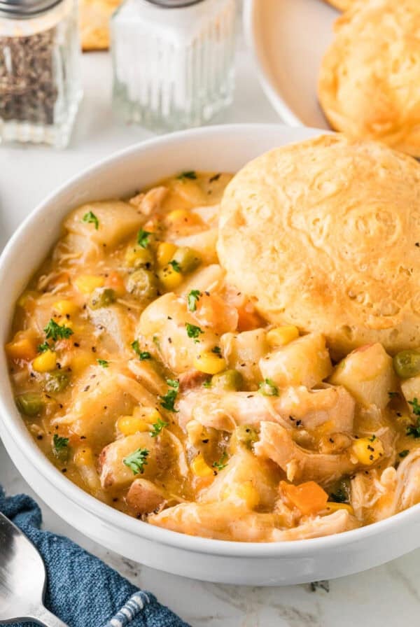 slow cooker chicken pot pie