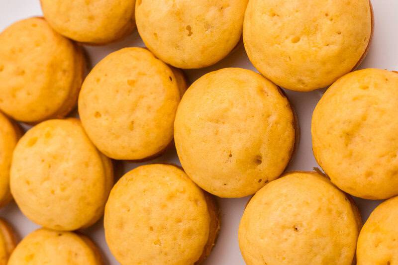 closeup of the Pancake Mini Muffins.