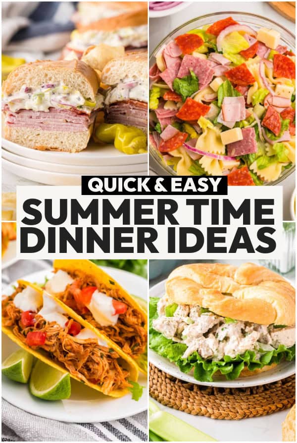 SUMMER DINNER IDEAS
