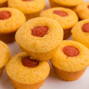 mini muffin corndog recipe card