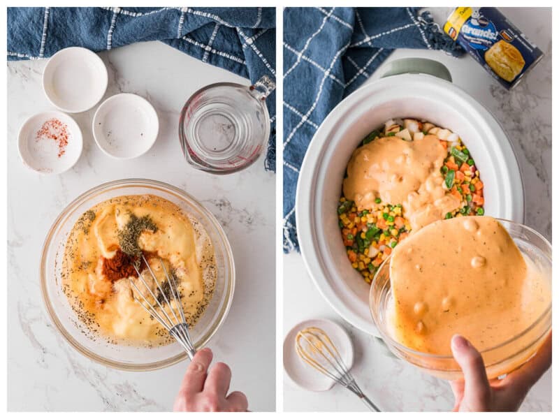 Slow Cooker Chicken Pot Pie • The Diary of a Real Housewife