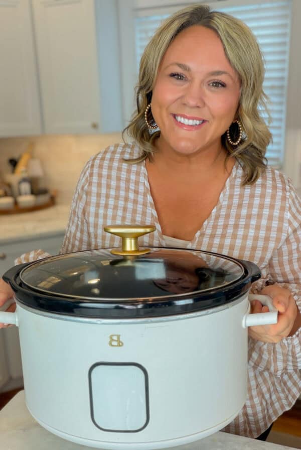 Jennie Duncan with slow cooker